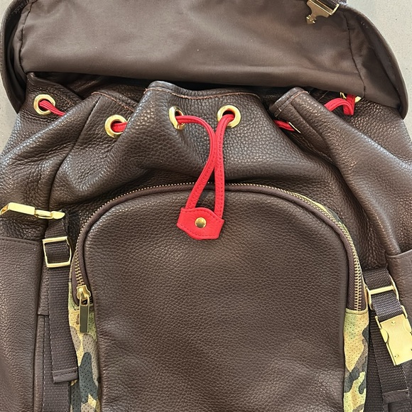 Del Toro Brown Leather Backpack - Picture 7 of 15